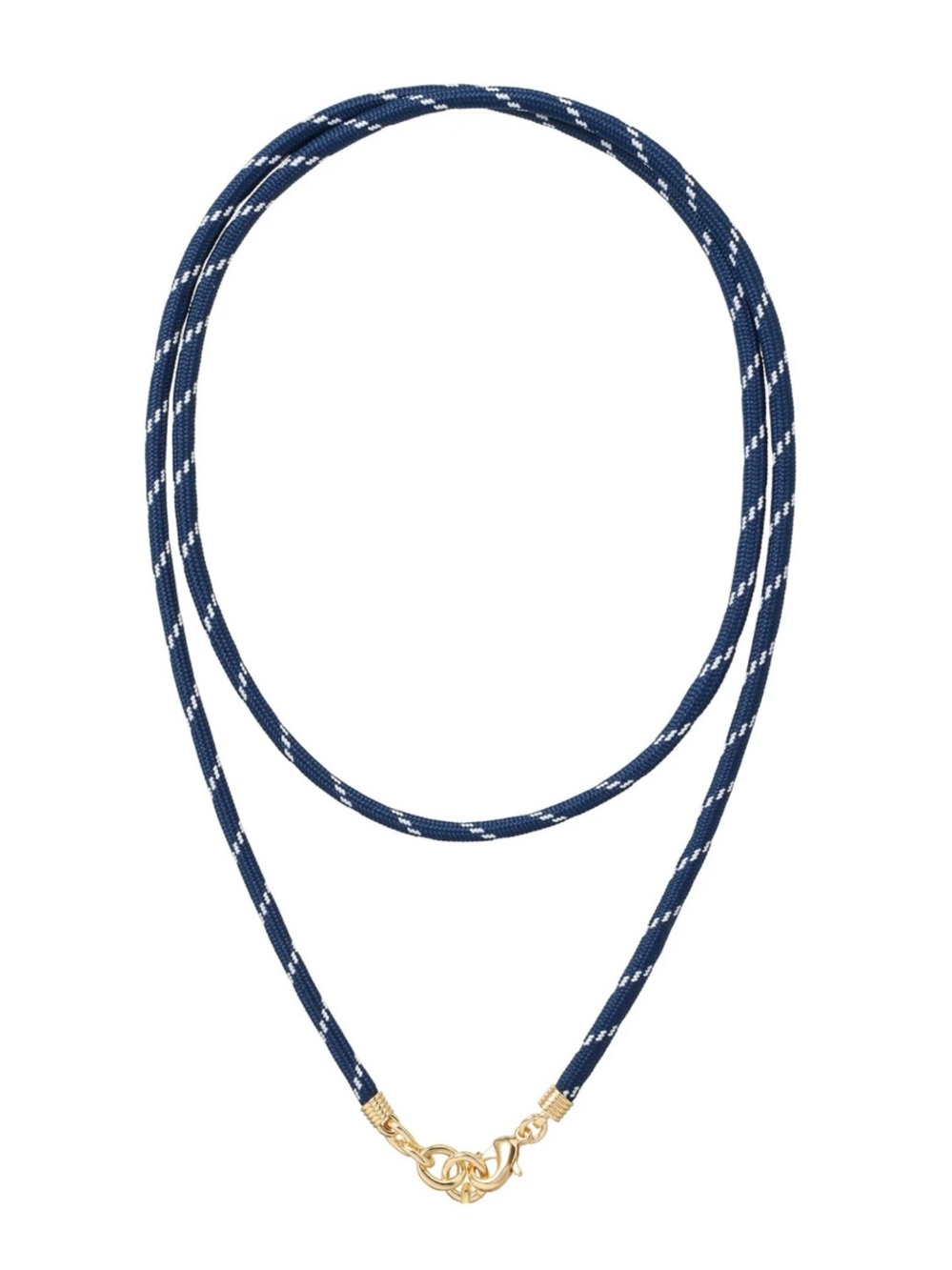 Roxanne Assoulin The Long Happy Cord Charm Necklace Without Charm Navy Cord